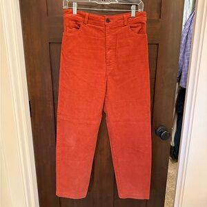 Prairie Underground Orange Corduroy Pants